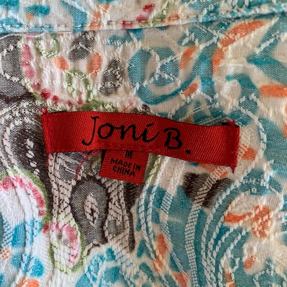 Joni B Light Textured Jacket Size Medium - Picture 6 of 7